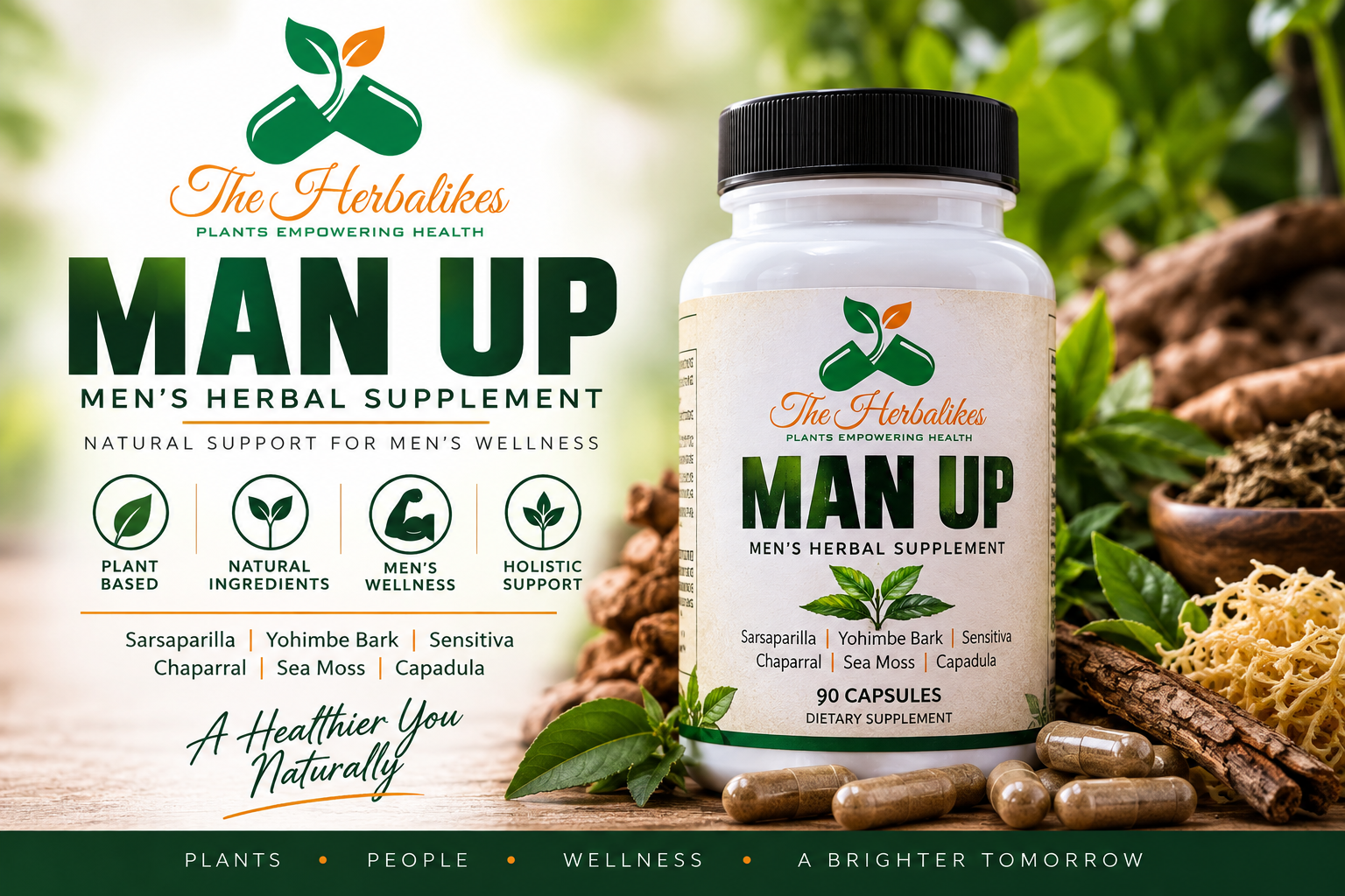 MAN UP Men’s Herbal Supplement: Ingredients and Everyday Use